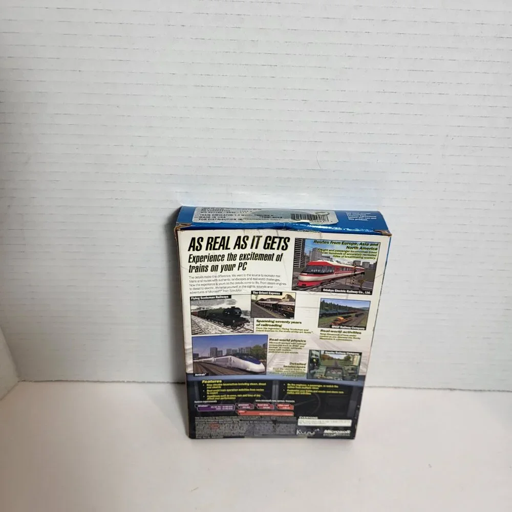 Microsoft Train Simulator PC Big Box 2001 Complete
